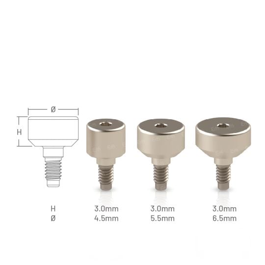 Healing Abutment/Cap for Zimmer Biomet® Internal Hex 4.5 WP