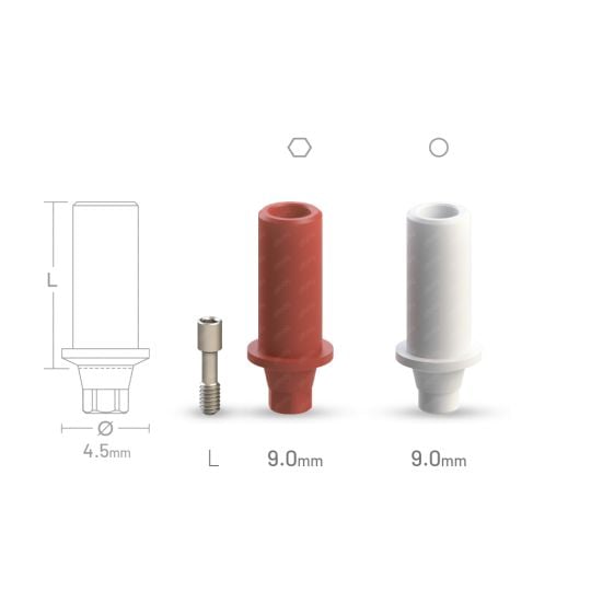 Castable Abutment for Casting (Plastic | POM) compatible with Neodent ...