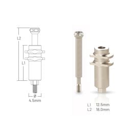 Closed Tray Implant Impression Coping Ø4.5 compatible with ZimVie
